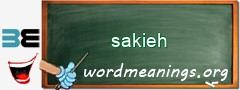 WordMeaning blackboard for sakieh